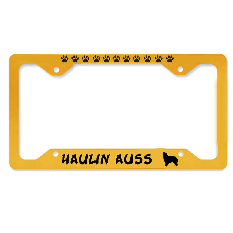 Haulin Auss license plate frame
