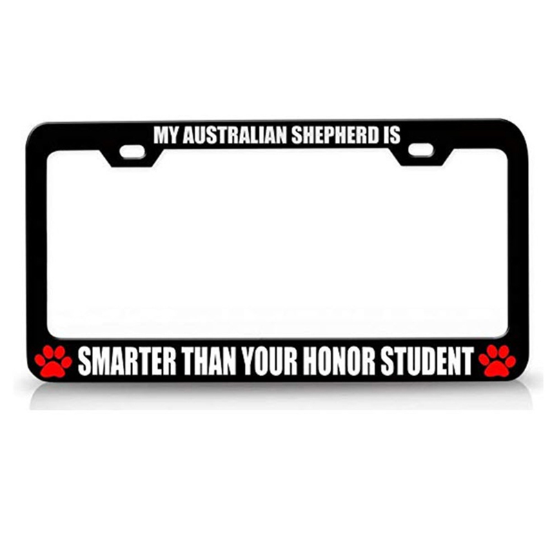 honor student license plate frame