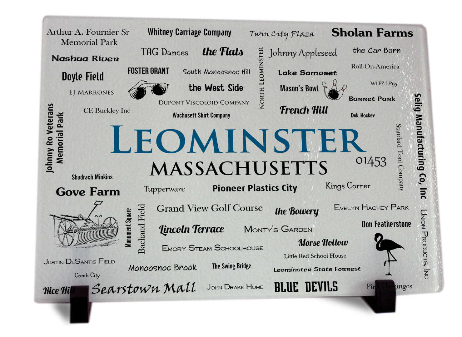 Leominster MA cutting board disply
