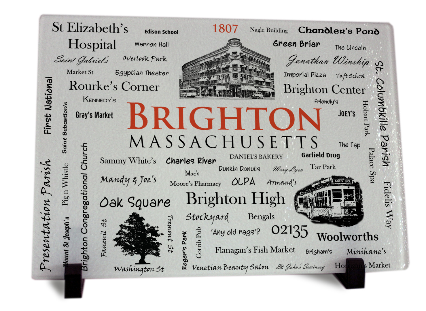 Brighton MA cutting board display