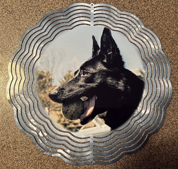 Dog Wind Spinner Flat