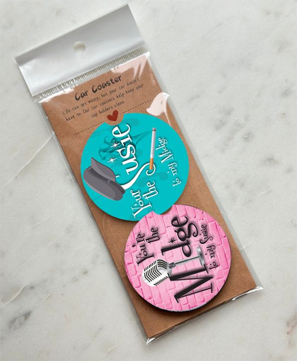 Mrs Maisel Car Coasters