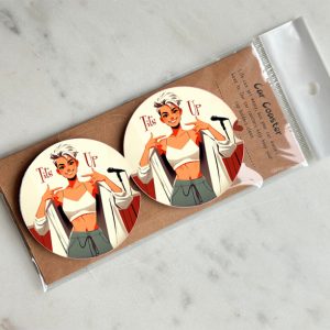 Tit's Up car coaster set