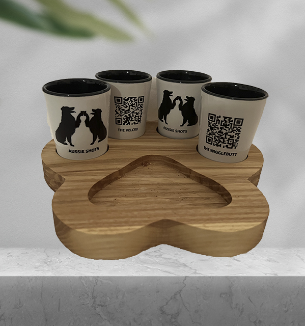 Aussie Shots Paw Print Tray