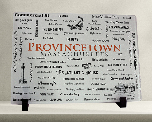 Provincetown Word Art Cutting Board