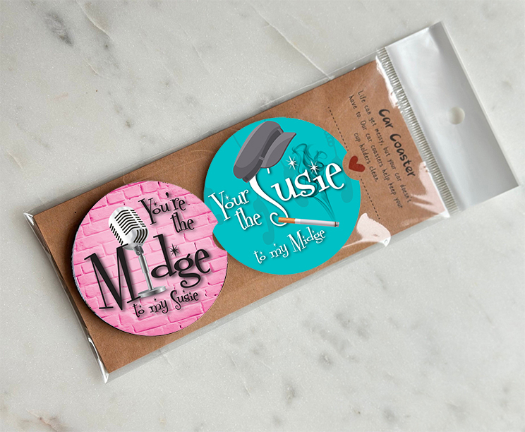 Mrs Maisel and Susie Car Coaster Set - Image 2
