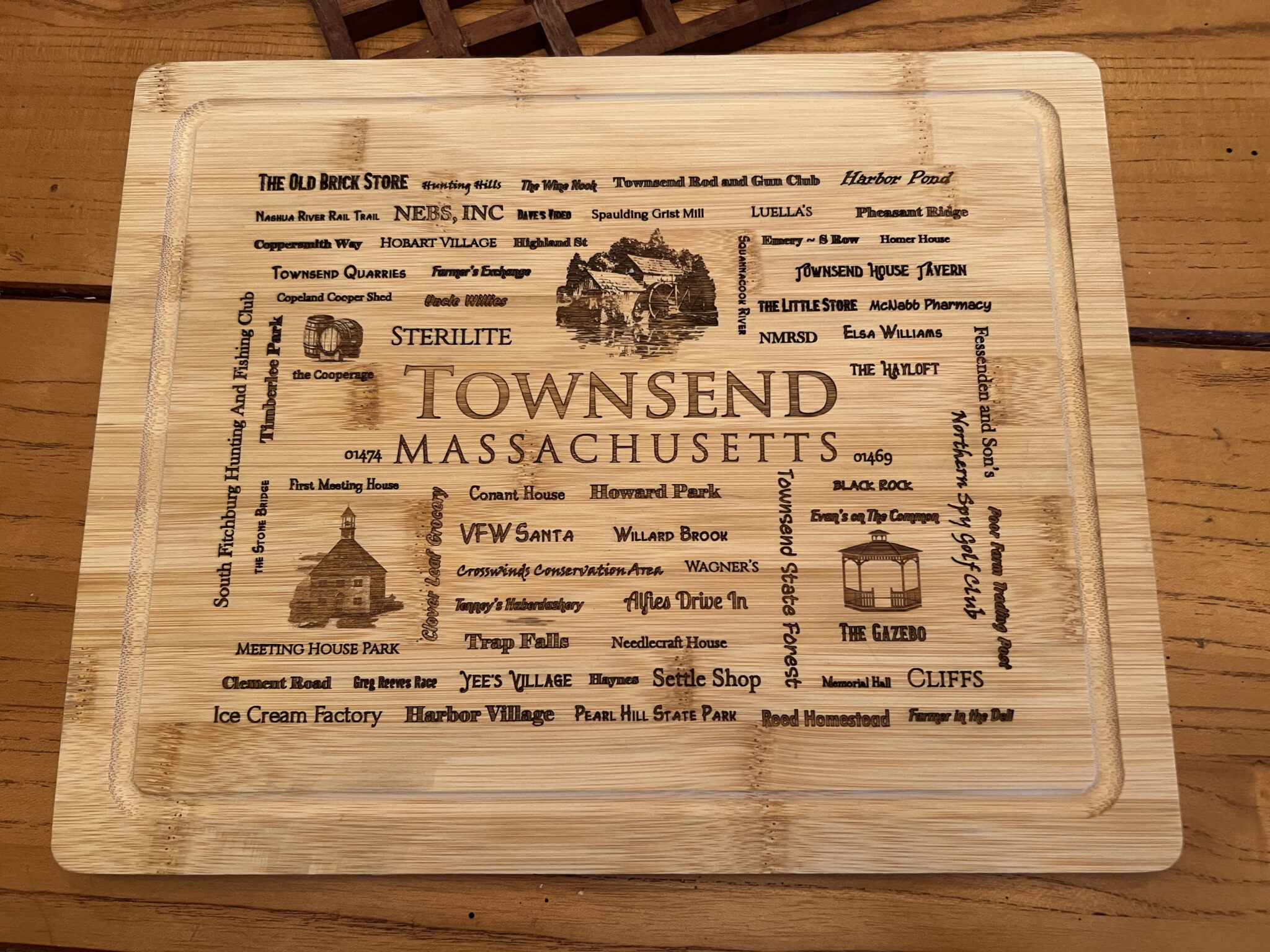 Townsend Word Art Charcuterie Board Unique and Unconventional