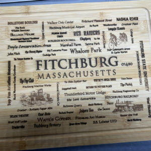 Fitchburg Word Art Charcuterie Board Unique