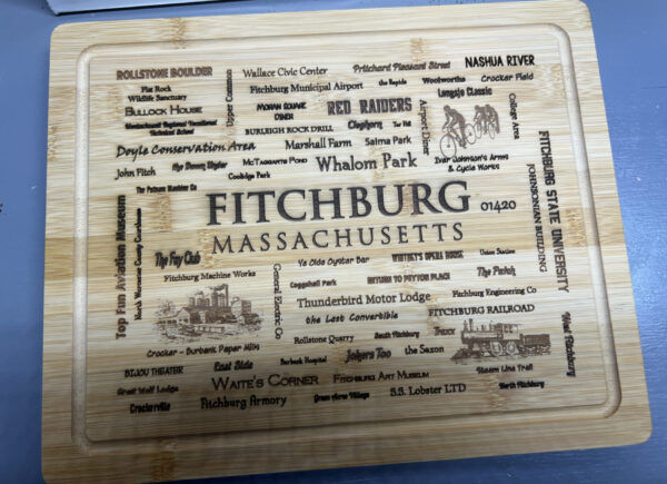 Fitchburg Word Art Charcuterie Board Unique