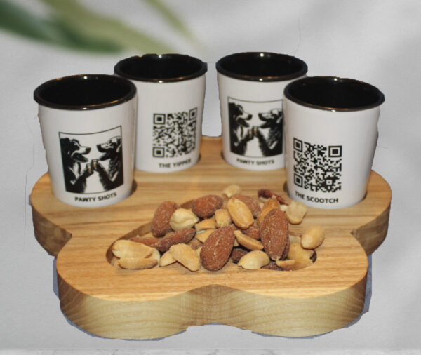Pawty Shot v1 – Paw Print Shot Glass Tray