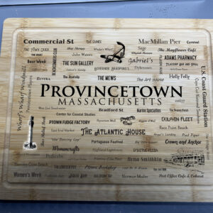 Provincetown Word Art Charcuterie Board