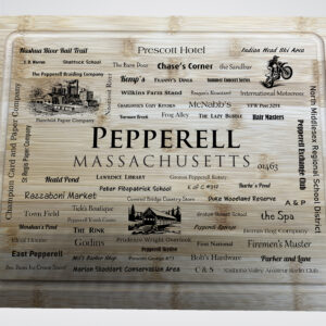 Pepperell Word Art Charcuterie Board