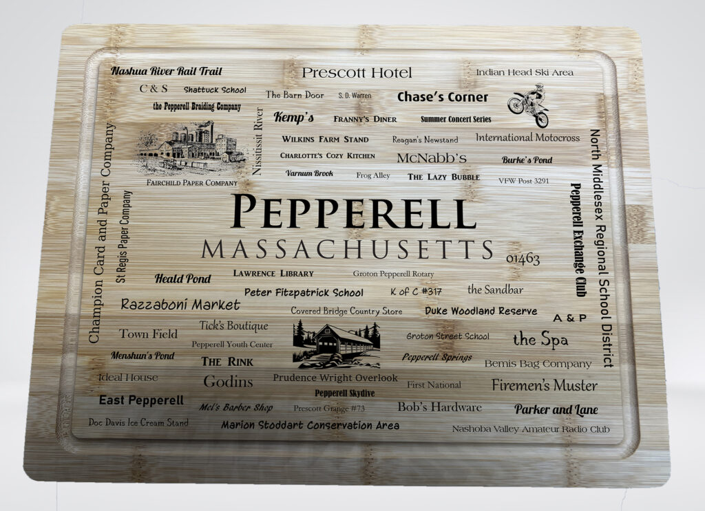 Pepperell Word Art Charcuterie Board